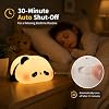 Lying Panda Lamp - Soft Silicone Color-Changing LED Touch Lamp with Timer for Bedroom & Office