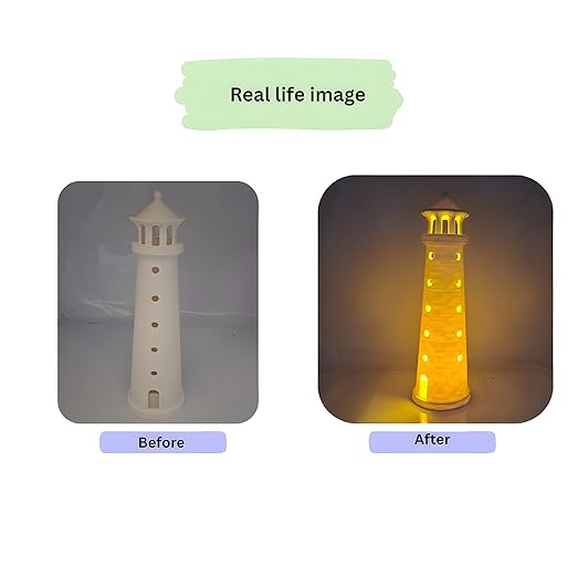 2-in-1 Lighthouse Showpiece | Elegant Decorative Piece for Bedroom & Living Room